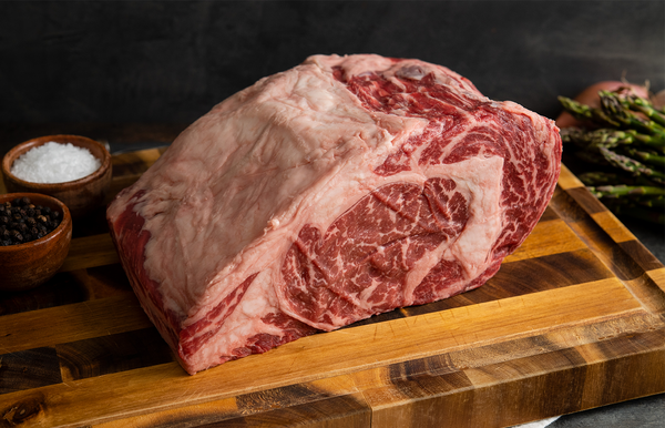 Wagyu Whole Rib Eye Steak Natural American Wagyu Beef Half Cut