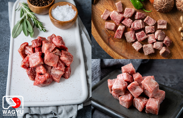 A5 Japanese Wagyu Steak Cubes Flight – The Wagyu Shop