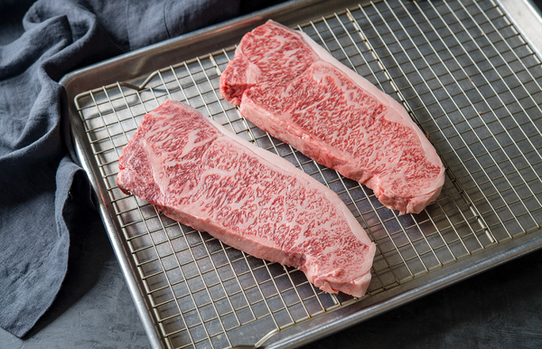 Japanese Wagyu Center Cut New York Strip Steaks, A5 Grade, (4/12