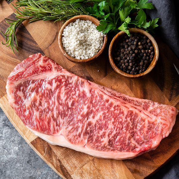 Olive Wagyu | A4 Wagyu Beef Striploin Steak – The Wagyu Shop