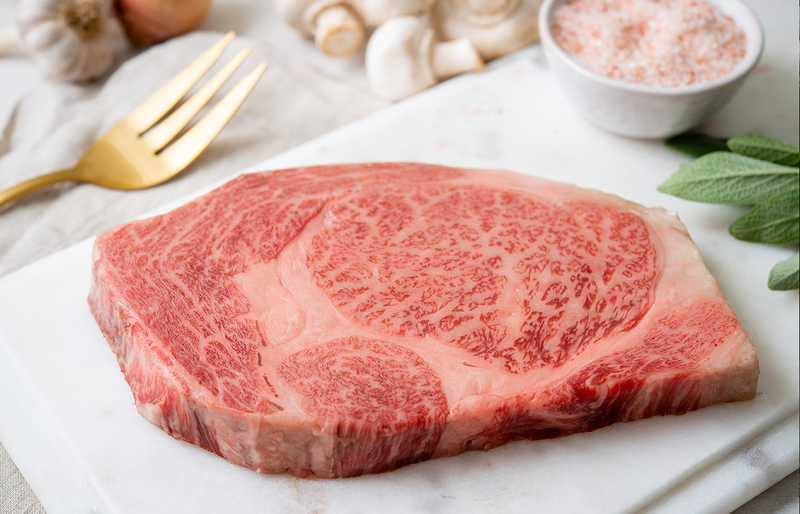 A5 Japanese Wagyu Ribeye Steak-A5 Grade 100% Wagyu Beef from Miyazaki,  Hokkaido, Kagoshima, Kobe Japan (12 oz)