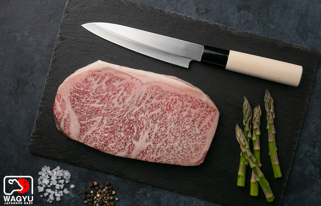 和牛jb Motobu Gyu | A5 Wagyu Beef Striploin Steak – The Wagyu Shop