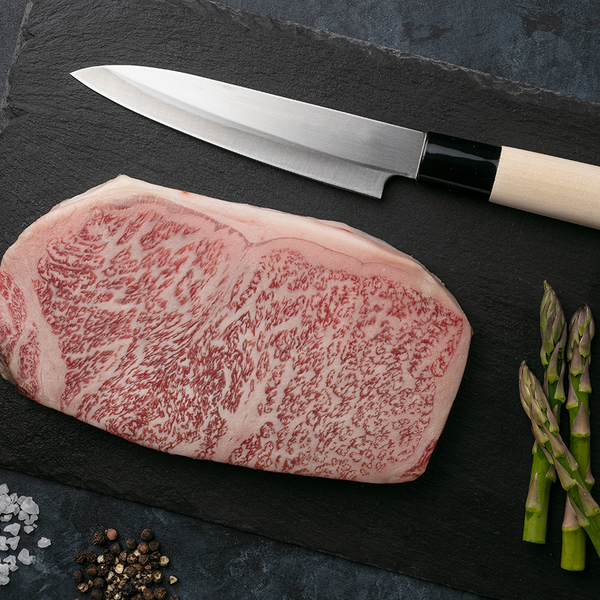 和牛JB Motobu Gyu | A5 Wagyu Beef Striploin Steak – The Wagyu Shop