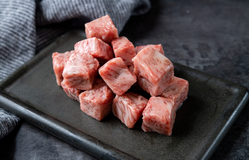 Olive Wagyu | A5 Wagyu Beef Steak Cubes-Premium Loin (2 pkgs)