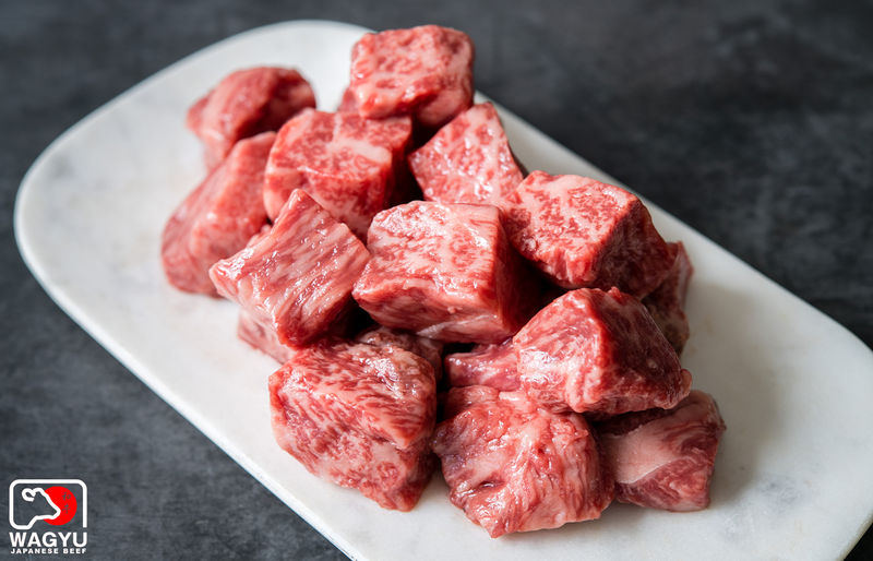 A5 Wagyu Beef Steak Cubes | A5 Japanese Wagyu Beef | Buy A5 Steak Bites | The Wagyu Shop