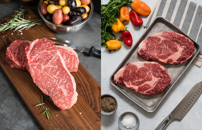 Natural American Wagyu Beef Portioned Assortment Steaks (4 pcs)