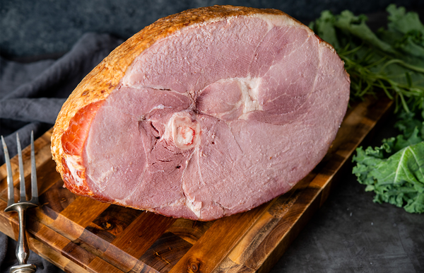 Natural Berkshire Pork Kurobuta Uncured Bone-In Hickory Smoked Ham