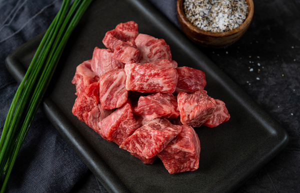 Cooked Rib Cubes Olive Wagyu | A5 Wagyu Beef Short Rib Cubes (2 pkgs) – The Wagyu Shop