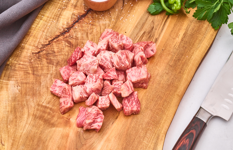 Miyazakigyu | A5 Wagyu Beef Steak Cubes- Premium Loin (2 pkgs)